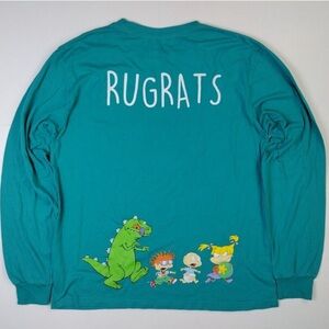 Teal large Rugrats long sleeve T-shirt